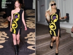 Sidewalk Style: Lady GaGa In Versace
