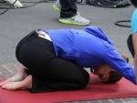 Maria Menounos Showing Various Yoga Positions