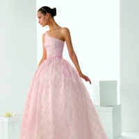 3 Blush-Colored Rosa Clara Wedding Dresses Looks Wonderful with Pink