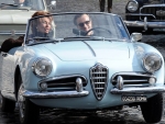 Daniel Day Lewis with Alfa Romeo Giulietta Spider Car Pictures