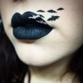 Scary Halloween Lip Art Ideas better than Costume