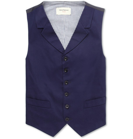 Cotton Twill Suit Waistcoat