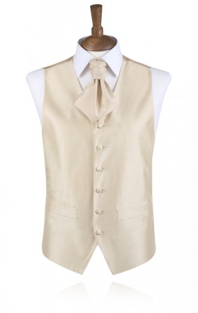 Gold Poly Dupion Waistcoat