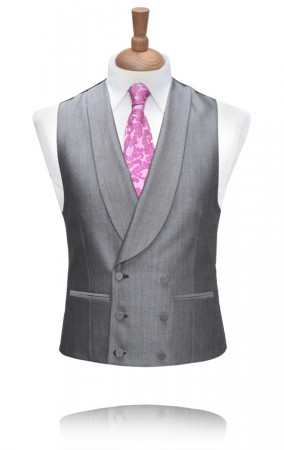 Grey Double Breasted Morning Suit Waistcoat Grey Double Breasted Morning Suit Waistcoat