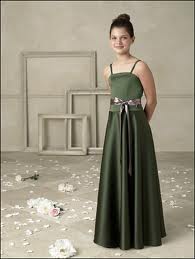 Green Special Occasion Dress Girls Skirt