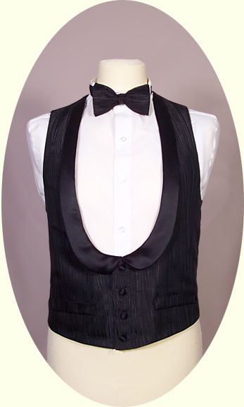 black single waistcoat