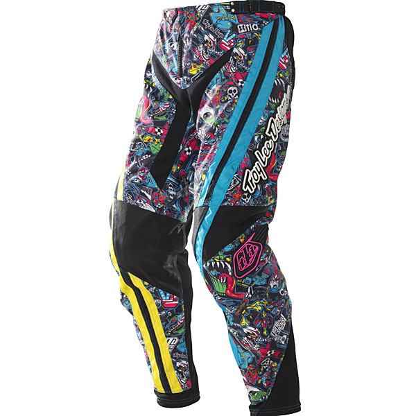 2010 Troy Lee Designs Youth GP History Pants Multicolor