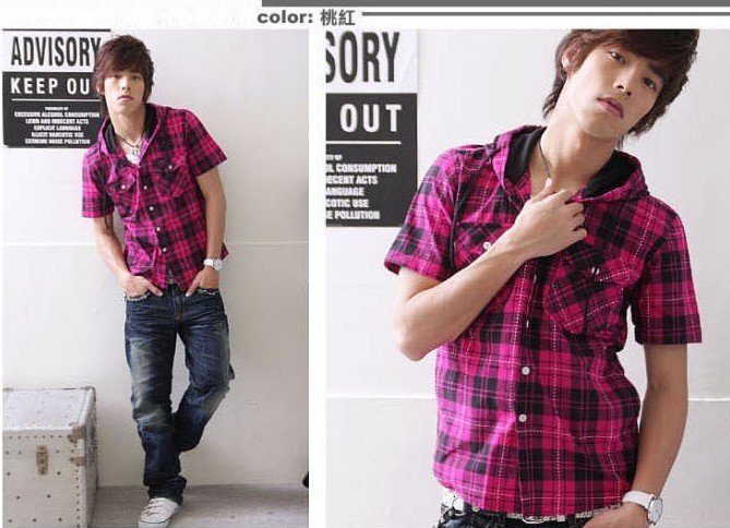 cap shirt style grid plaid shirt