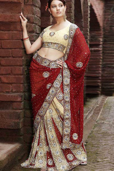 Attractive Lehenga Style Saree