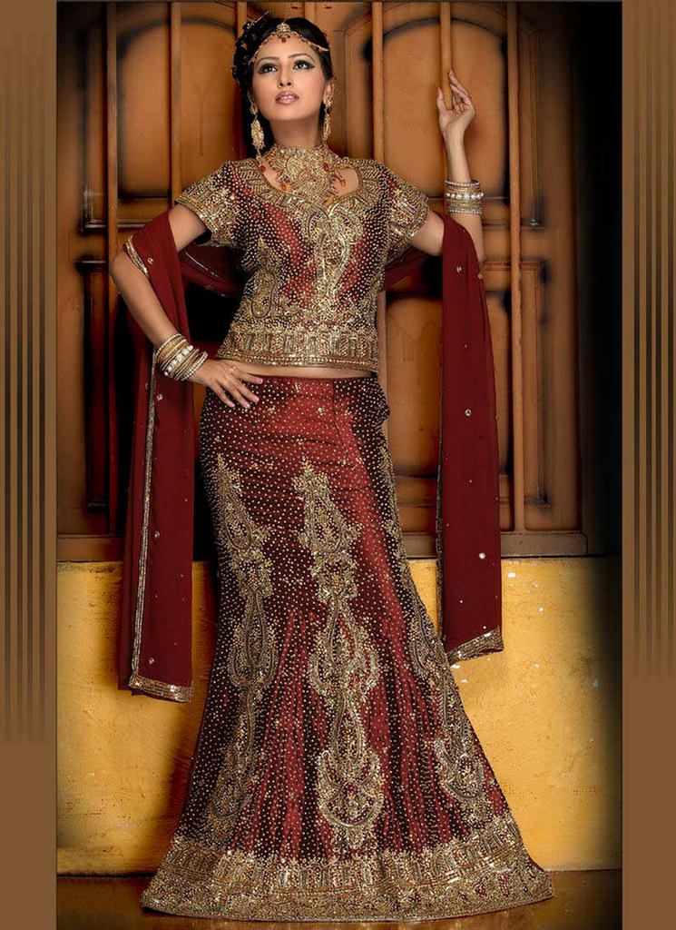 Beautiful Fish Cut Lehenga Styles 2011