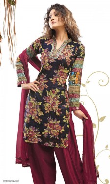 Beautiful Printed Salwar Kameez 2012 casual dress