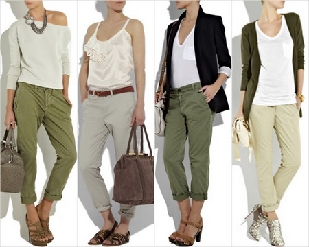 Chino Pants for Women New Spring Summer 2012 Fashion Trend