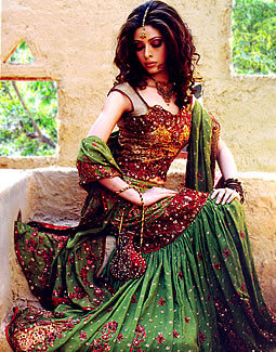 Green Havana Gharara