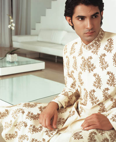 Latest white Sherwani Design