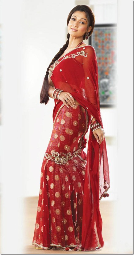 Red Hot Saree Design