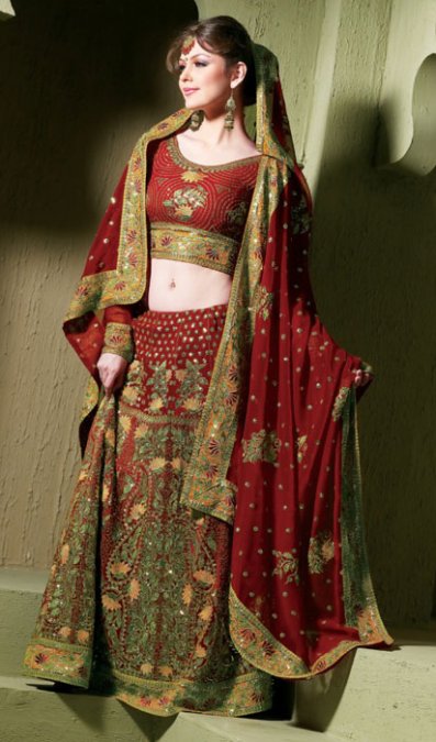 handloom lehnga choli