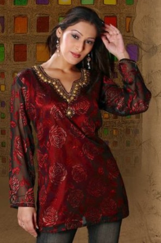 kurti designs for Winter 2012