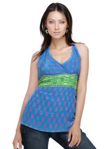 Blue kurti for women