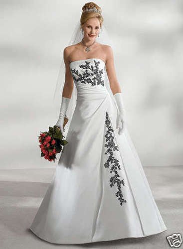 Sleeveless Embroidered Satin Empire formal wedding dresses Court train bridal wedding