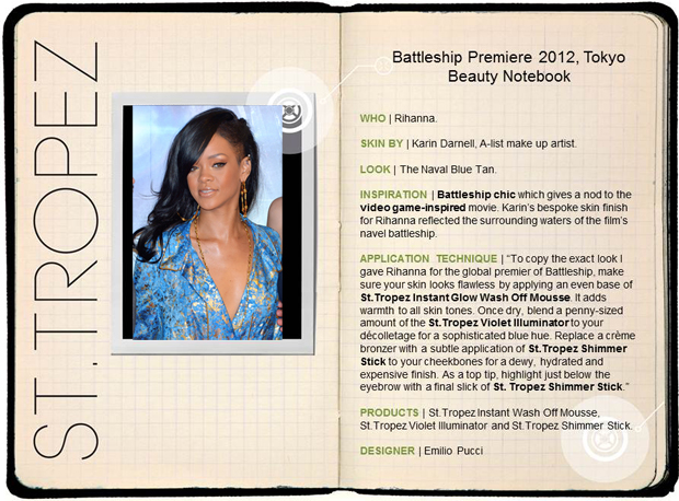 Battleship Premier Beauty Notes Rihanna