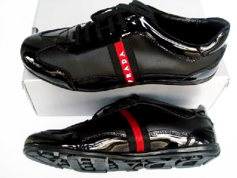 prada sneakers men black