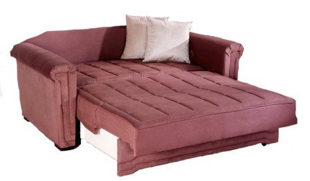 Maroon Loveseat Sleepers with Comfortable Fabric Material