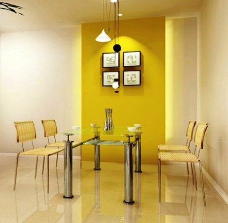 Modern Yellow Dining Room