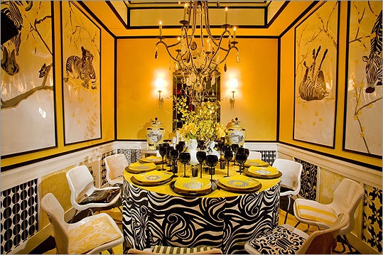 Outstanding Yellow Dining Room