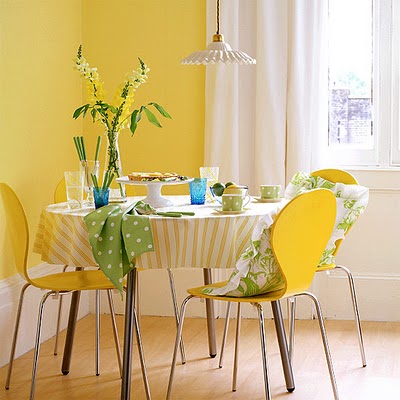 Simple Yellow Dining Room Concept Simple Yellow Dining Room Concept