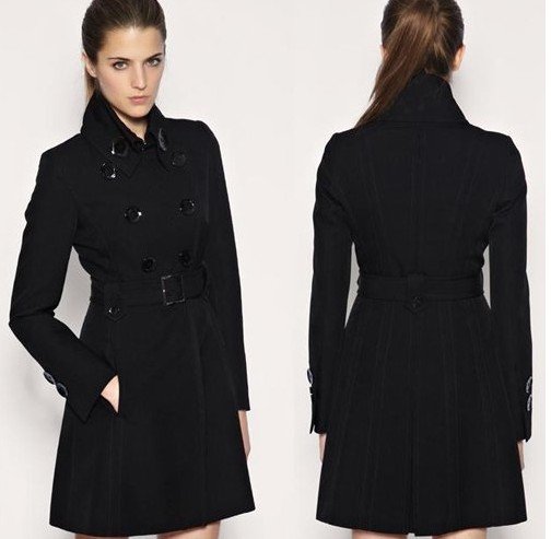 coat trench coat black coat jacket womens jacket top quality fashion windbreak