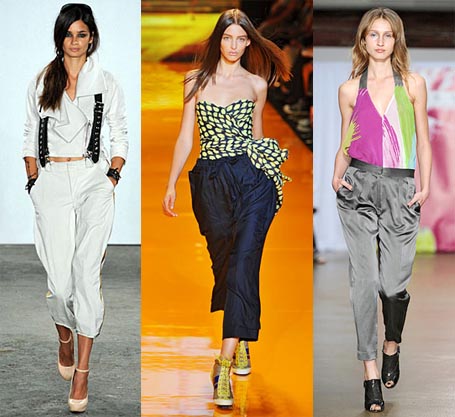 slouchy pants fashion week trend