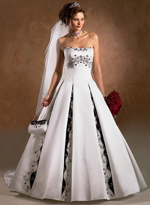 Wedding dresses with color