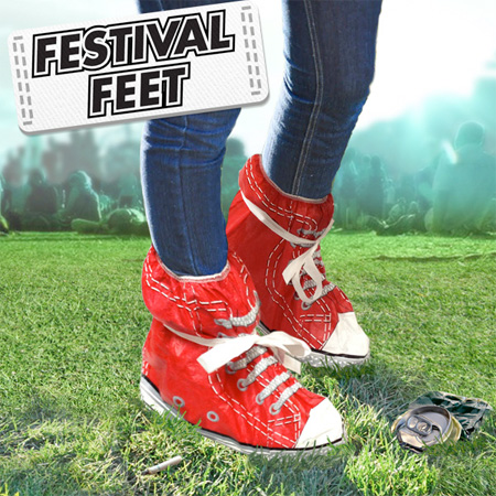 RED shoe covers RED shoe covers