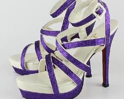 cute purple high heel for women