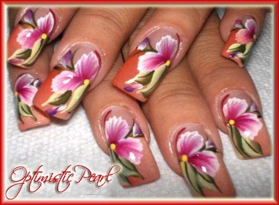 flower nails women art motif flower nails women art motif