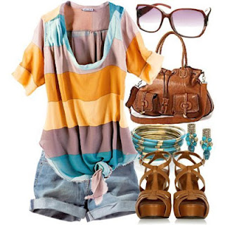 Stylish trendy summer fashion