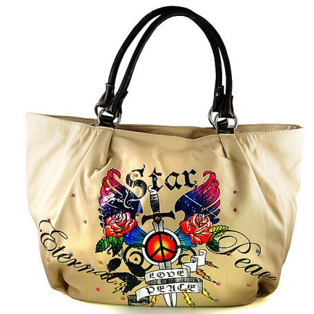 tattoo inspired star handbag