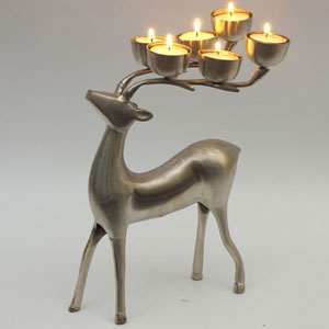 reindeer candle holder