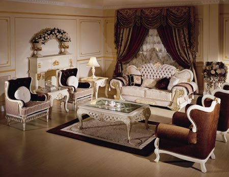 Soft Colors European Living Room Design