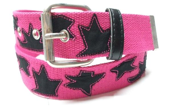 pink canvas belt for girls trends 2012