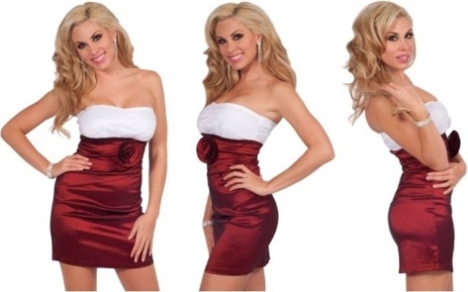 2012 Short Christmas Dresses - Mini Skirt