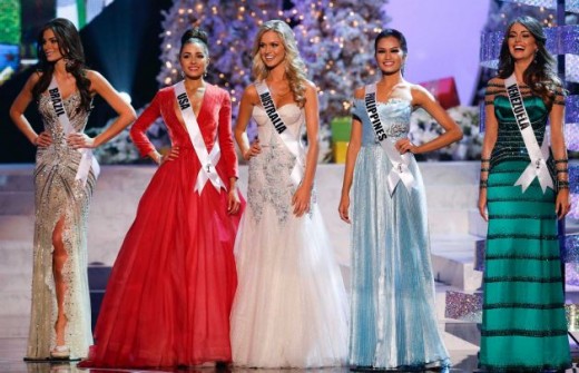 Final five contestants Miss Universe