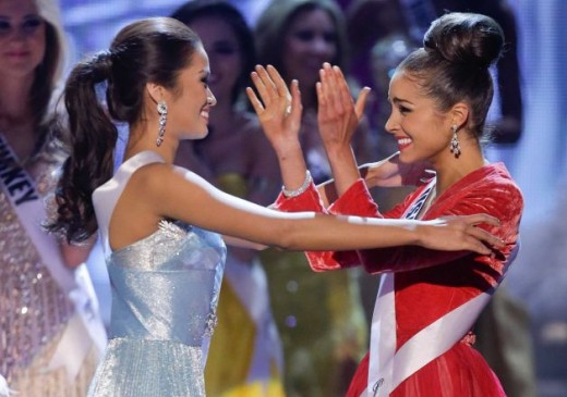 Olivia Culpo with Runner Up Miss Philippines
