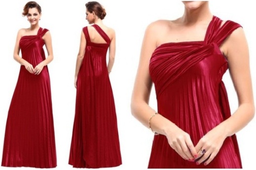 Christmas Dresses for Women 2012 One Shoulder Long Gowns
