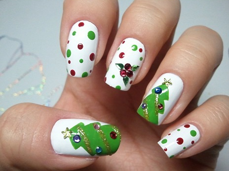 Christmas Tree Nails Christmas Tree Nails