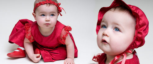 Christmas baby girl dresses by Baby Beau & Belle