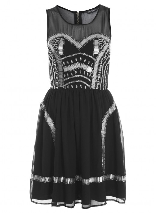 Embellished prom dress by Miss Selfridge