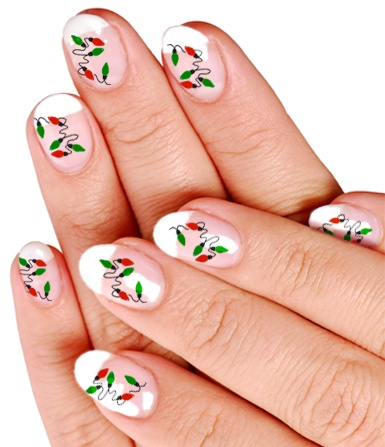Holiday Lights Nails Holiday Lights Nails