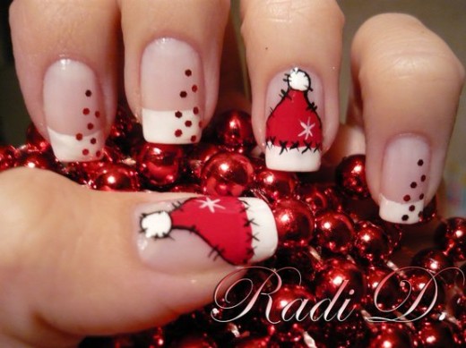 Santa’s Hat Nails Santa’s Hat Nails