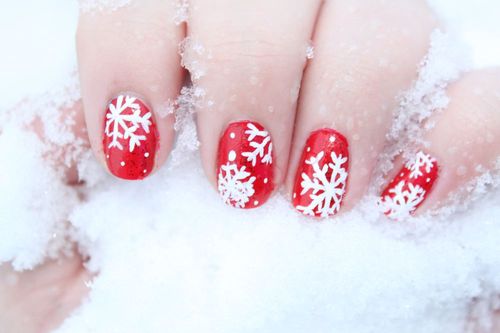 Snowflake Nails Snowflake Nails